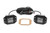 Black Series LED Light Pair 2" Spot Flush Mount