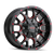 20x9 8x6.5/8x170 5BS 8015 Warrior Black w/Prism Red - Mayhem Wheels