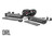 Black Series LED Light Bar Cool White DRL 8" Single Row Pair