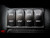 Rocker Switch 2x1 with Logo Blue Back Light
