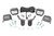 LED Light Cage Mount 2" Chrome Pair Wide Angle Honda Pioneer 1000 (16-22)