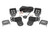 LED Light Cage Mount 2" Black Pair White DRL Polaris General (16-22)