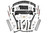 4.5" Lift Kit Long Arm RR Leafs NP242 Jeep Cherokee XJ (84-01)