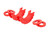 D-Ring Isolators Red-Pair - Rough Country Suspension