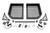 Cargo Rack Dual 2" Black LED Pairs Flush Mount Polaris Ranger 1000XP (19-22)