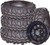 35x12.50x15 LTB / 15x10 Black "D" Wheels - Set of 4