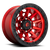 16x8 6x5.5 4.54BS D695 Candy Red Black Bead Ring - Fuel Off-Road