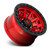 16x8 6x5.5 4.54BS D695 Candy Red Black Bead Ring - Fuel Off-Road