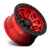 17x9 8x170 5.04BS D695 Covert Candy Red Black Bead Ring - Fuel Off-Road
