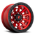 17x9 5x150 4.53BS D695 Covert Candy Red Black Bead Ring - Fuel Off-Road