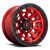 17x9 6x135 4.53BS D695 Covert Candy Red Black Bead Ring - Fuel Off-Road