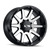 17x9 6x135 4.53BS Type 143 Gloss Black/Machined Face - Ion Wheel