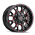20x9 8x180 5BS 8015 Warrior Black w/Prism Red - Mayhem Wheels