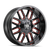 17x9 6x135 4.53BS 8107 Cogent Gloss Black/Milled Spokes w/Prism Red - Mayhem Wheels