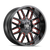 17x9 6x135 4.53BS 8107 Cogent Gloss Black/Milled Spokes w/Prism Red - Mayhem Wheels