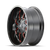 17x9 5x5 4.53BS 8107 Cogent Gloss Black/Milled Spokes w/Prism Red - Mayhem Wheels