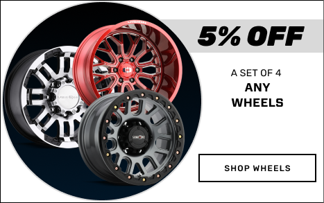 5% Off a set of any 4 wheels