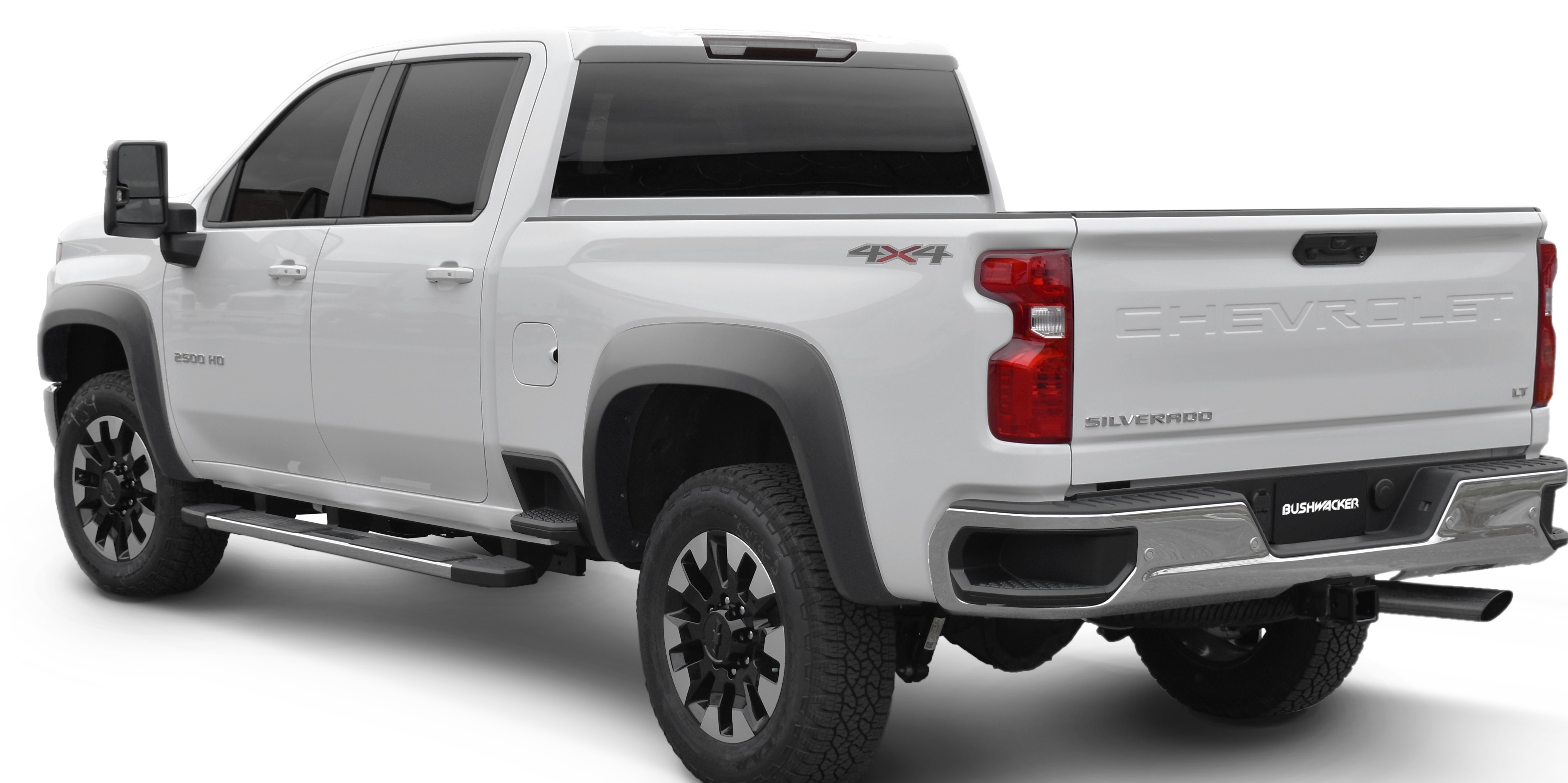 20-21 Chevy Silverado 2500/3500 4pc Set Extend-A-Fender Flares Black Smooth  Finish - Bushwacker Flares - National Tire u0026 Wheel | NTWOnline