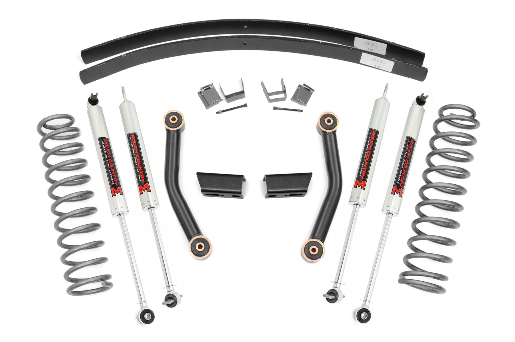 Rough Country 3 Inch Lift Kit - SII - RR AAL - M1 - Jeep Cherokee