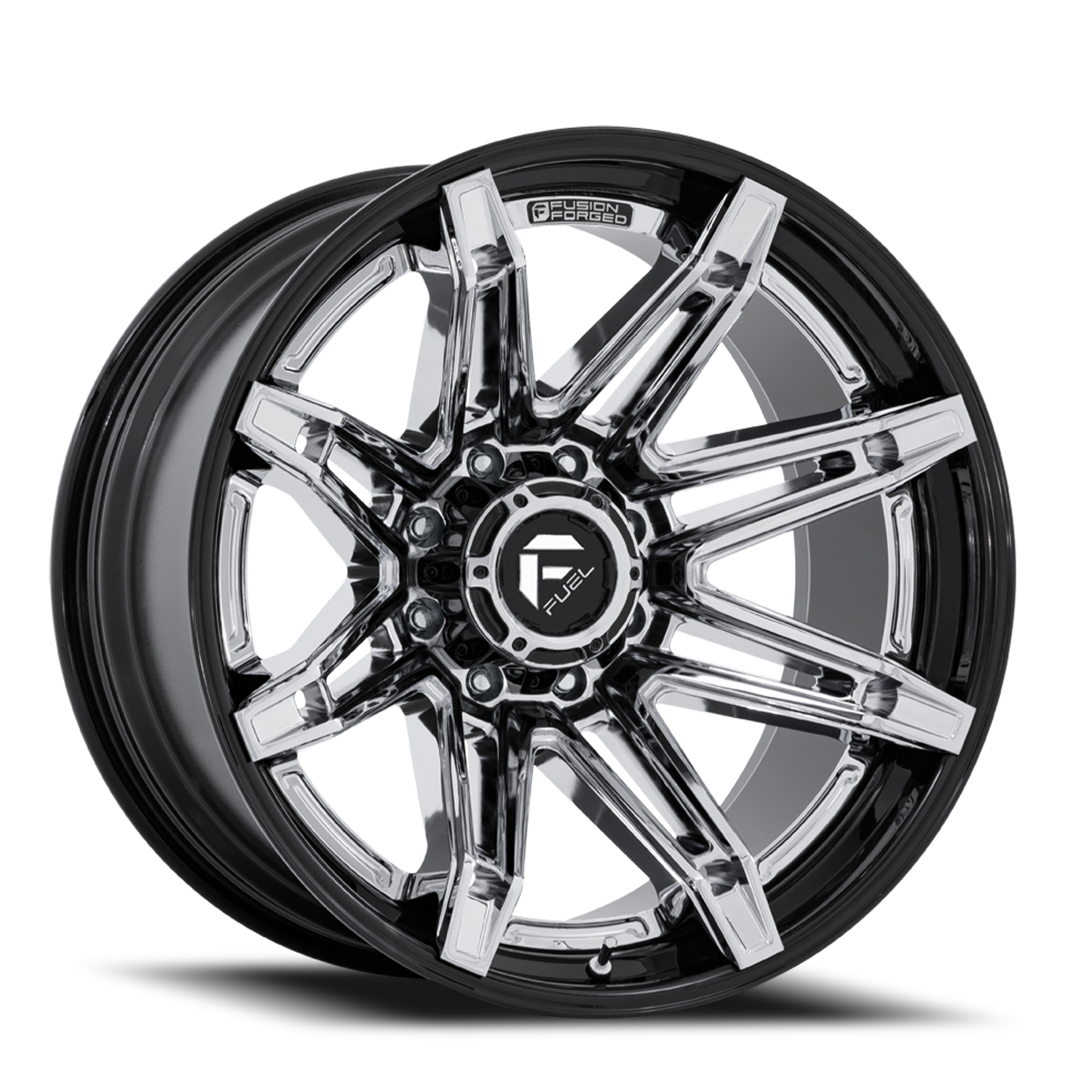 Fuel 1PC FC401 BRAWL 20X10 8X180 -18mm CHROME | NTW Online