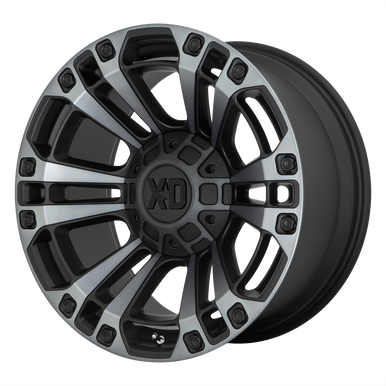 20x9 6x5.5/6x135 5BS XD851 Monster 3 Satin Black/Grey - XD Wheels