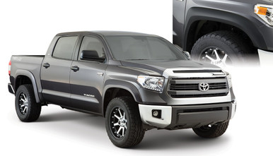 14-21 Toyota Tundra 4pc Set Extend-A-Fender Flares Black Smooth Finish - Bushwacker Flares