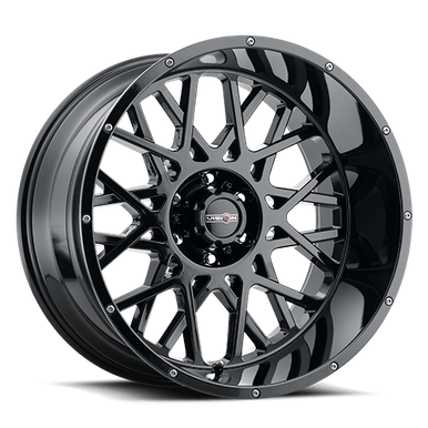 Vision 412 Rocker 18x9 8x6.5 Gloss Black 412-8981GB12 | NTW Online