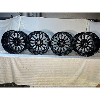 SCRATCH & DENT Hostile 20x12 6x5.5 4.75BS H114 Fury Blade Cut - Set of 4 