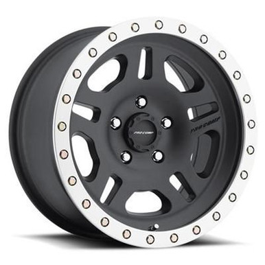 16x8 5x4.5 4.5BS Type 5129 Satin Black/Machined - Pro Comp Wheels