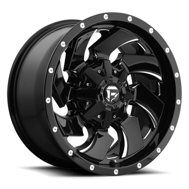 20x12 8x6.5 4.75BS D574 Cleaver Black Milled - Fuel Off-Road