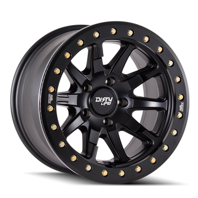 20x9 6x135 5.47BS Dt2 Matte Black - Dirty Life Wheels