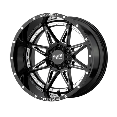 20x9 5x5 5BS MO993 Hydra Gloss Black Milled - Moto Metal Wheels
