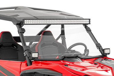 19-21 Honda Talon Scratch Resistant Full Windshield - Rough Country Suspension