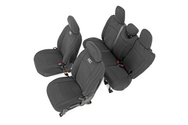 18-23 Jeep JL 4WD Front & Rear Seat Covers 