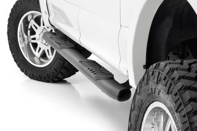 Oval Nerf Step Crew Cab Black Ford F-150/F-150 Lightning/Raptor (15-23)