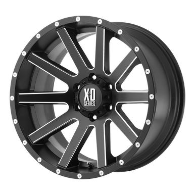 20x10 5x5 4.56BS XD818 Heist Satin Black Milled - XD Wheels