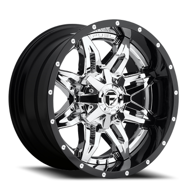 20x10 5x4.5/5x5 4.75BS D266 Lethal Chrome/Gloss Black - Fuel Off-Road