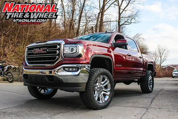 2017 Sierra 1500, 4.5 inch Zone Offroad, 35x12.50R22