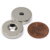 Neodymium Rare Earth Disc Magnet w/ #8 Countersink