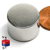 N42 Neodymium Disc Magnet, 34 LB pull, 3/4 x 1/2 inch rare earth