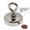 fishing magnets 249 LB Neodymium w/ Eye bolt magnet fishing, magnet fishing magnets , fishing magnets for sale, Cup Magnets
