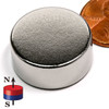 super magnet for sale N35 28mm x 10mm Neodymium Rare Earth Disc Magnet w/ penny & Poles indicator
