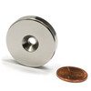 Neodymium Rare Earth Disc Magnet N52 1.26" x 1/4"w/ #10 Countersink| CMS Magnetics