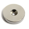 Neodymium Rare Earth Disc Magnet N52 1.26" x 1/4"w/ #10 Countersink| CMS Magnetics