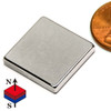 N52 Neodymium Rare Earth Block Magnet - 3/4" x 3/4" x 1/8"