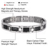 <img src="mens  magnetic bracelet .png" alt="casual magnetic therapy jewelry  strong  side  view    Magnetic Bracelet Novoa Men's Quad-Element Satin Stainless  B072J   Novoa Men's Quad-Element Polished Silver Titanium Magnetic Bracelet with Carbon Fiber Inlays  ">