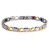 <img src=" womens  magnet bracelet .png" alt="casual magnetic therapy jewelry  top view Magnetic bracelet Novoa Women 's Quad-Element 12,800 Gauss Magnetic bracelet Novoa Women 's Quad-Element Titanium Heart Magnetic Bracelet - B185J">