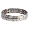 <img src=" mens silver stainless  magnet bracelet .png" alt="casual magnetic therapy jewelry   Front view         Magnetic bracelet jewelry Novoa Women 's - 12,800 Gauss B428 Magnetic  bracelet Jewelry   Novoa Men's Quad-Element  B246">