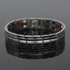 <img src=" mens silver stainless  magnet bracelet .png" alt="casual magnetic therapy jewelry  top view         Magnetic bracelet jewelry Novoa Women 's - 12,800 Gauss B428 Magnetic  bracelet Jewelry   Novoa Men's Quad-Element  B246">