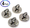 112 LB Cup Magnets Dia 1.57" w/ EyeBolts  | Neodymium Rare Earth Pot Magnets 4 Sets